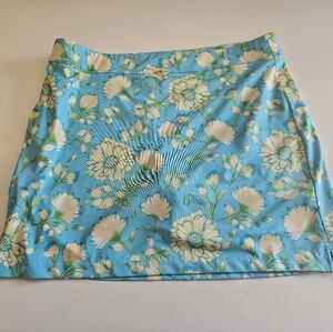 Greg Norman Collection Blue And Cream Golf Skort